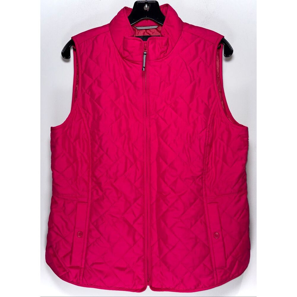 Talbots hot pink vest size large petite